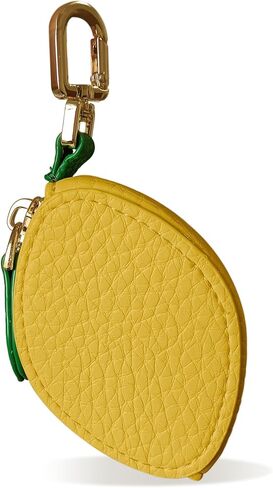 سحر محفظة النقود المعدنية على شكل تفاحة، سحر حقيبة الفاكهة الجلدية لحقيبة الظهر، ملحقات محفظة سلسلة مفاتيح لطيفة مع سحاب، هدايا محفظة صغيرة بسحاب للنساء 2025 in Kuwait