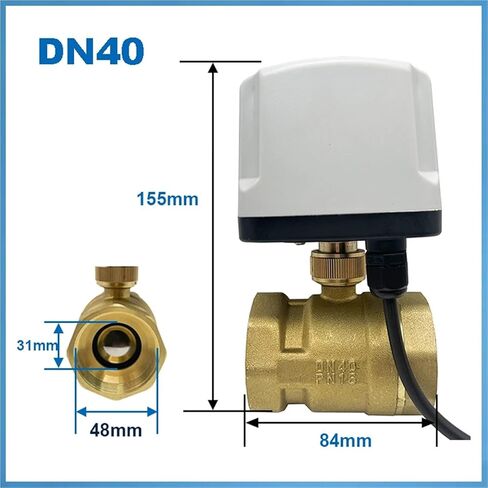 DN15-DN50 Normally Closed Motorized Ball Valve 220V 12V 24V 2-Wire Quick-open Electric Valves 2-wire 1Pcs(DN25,NORMALLY CLOSED_110VAC) in Saudi Arabia