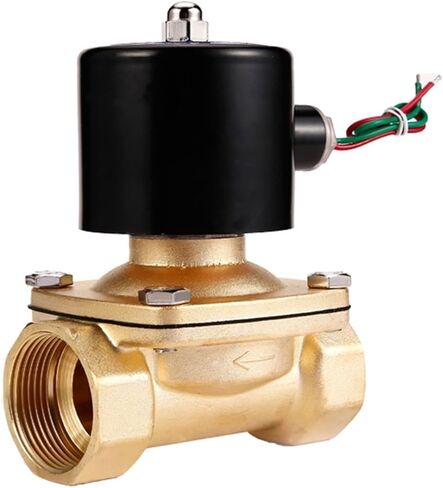 Electric Closed Solenoid Valve 1/4 3/8 1/2 3/4 Inch DN8/10/15/20/25/50 Normally Pneumatic 12V 24V 220V 110V 1Pcs(1-1/4",DC12V) in Saudi Arabia