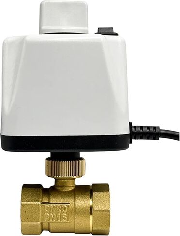 1 Inch Motorized Ball Valve With Manual Switch Brass 2-Wire DN15-DN50 220V 110V 24V 12V 1Pcs(12VDC_NORMALLY CLOSED) in Saudi Arabia
