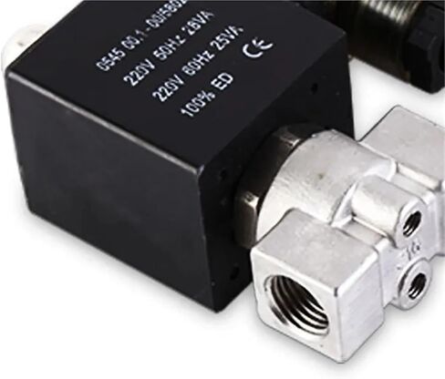 1/8 1/4 3/8 Inch Stainless Steel Solenoid Valve 16 Bar Normally Closed 220V 12V 24V 1Pcs(1/4",G_220VAC_DIN COIL) in Saudi Arabia