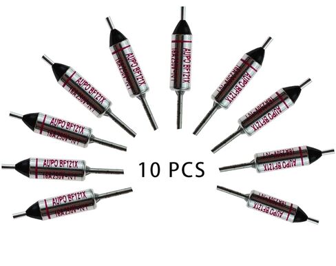 (10 PCS) BF121X, BF121X Fuse, BF121, BF121 Fuse, Thermal Fuses BF121X, 121 Degree 16A 250V Cutoff TF Pellet Axial Lead Temperature Links in Saudi Arabia