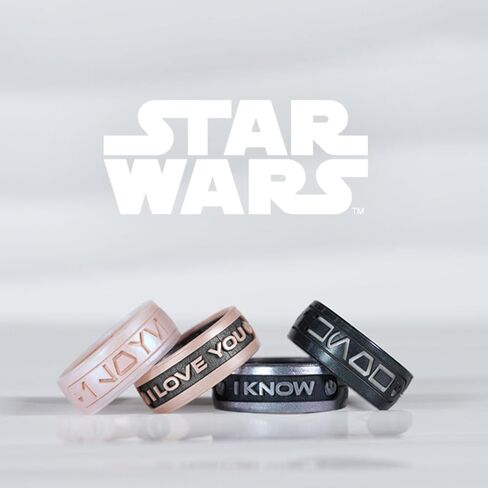 Enso Rings Star Wars Silicone Ring - Valentine's Day Collection - I Love You in Aurebesh - Wild Rose - 6 in Saudi Arabia