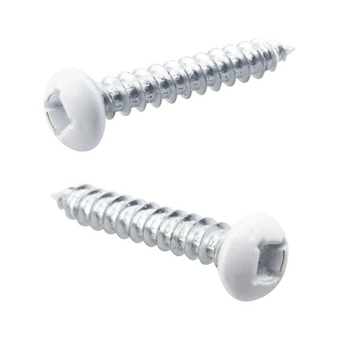 براغي RV 8 × 1 لـ RecPro RV الداخلية والخارجية، براغي معدنية ذات فتحة مربعة الشكل فيليبس RV لمقطورات البضائع، والمقطورات المغلقة، والمعسكرات، والمركبات الترفيهية وغيرها، أبيض - 150 قطعة in Kuwait