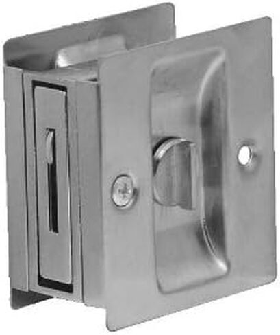 Don-Jo PDL-101 Privacy Pocket Door Lock, Flat Black Coated, 2-1/2" Width x 2-3/4" Height (Pack of 10) in Saudi Arabia