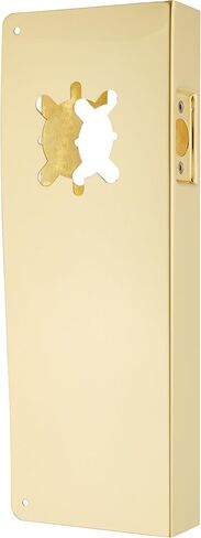 Don-Jo 14-2-CW 22 Gauge Stainless Steel Classic Wrap-Around Plate, Polished Brass Finish, 5" Width x 14" Height, for Simplex 1000 Series and Alarm Lock 3000 Series in Saudi Arabia