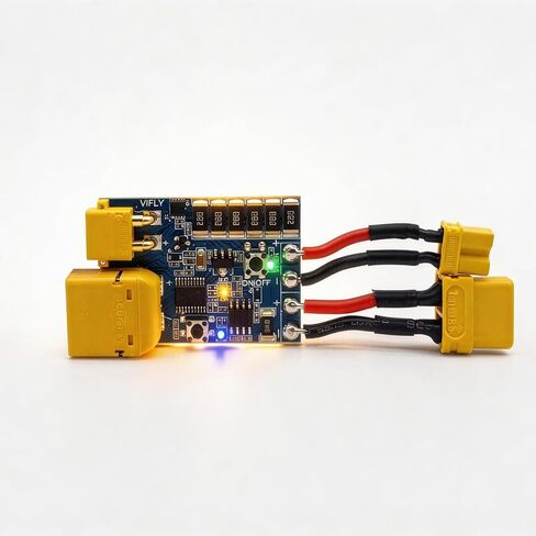 سدادة الدخان FPV Drone Fuse Saver مع موصلات XT30 XT60 مفتاح الطاقة الإلكتروني الذكي عتبة 1A 2A لحماية الدائرة القصيرة والحمل الزائد RC Quadcopter Build Repair in Kuwait