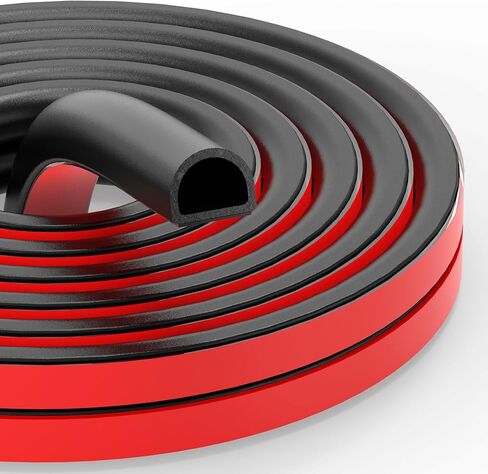 Rubber Weather Stripping Self Adhesive Door Weather Strip D Shape EPDM Rubber Seal Strip for Door and Window, RV, Boat, Car, Truck, Marine, 13 FT, (3/4" W × 5/8" T) in Saudi Arabia