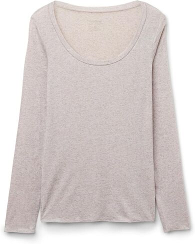 Intimissimi Woman's Long Sleeve Scoop Neck Top in Ultralight Modal with Cashmere in Saudi Arabia