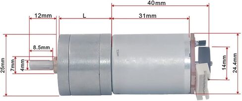 JGA25-370 DC Reduction Motor with Encoder Speed Code disc high Torque 12V(12V170rpm) in Saudi Arabia