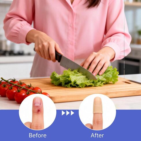 واقيات جل للأصابع، أغطية أصابع السيليكون، أغطية الضمادات لحماية إبهام الأصابع، مثالية للزناد، والتهاب المفاصل، والتشقق، والبثور، والكالس، والأظافر وتخفيف الألم in Kuwait