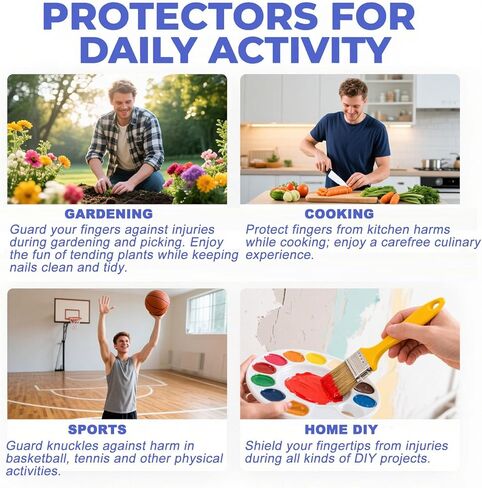 واقيات جل للأصابع، أغطية أصابع السيليكون، أغطية الضمادات لحماية إبهام الأصابع، مثالية للزناد، والتهاب المفاصل، والتشقق، والبثور، والكالس، والأظافر وتخفيف الألم in Kuwait