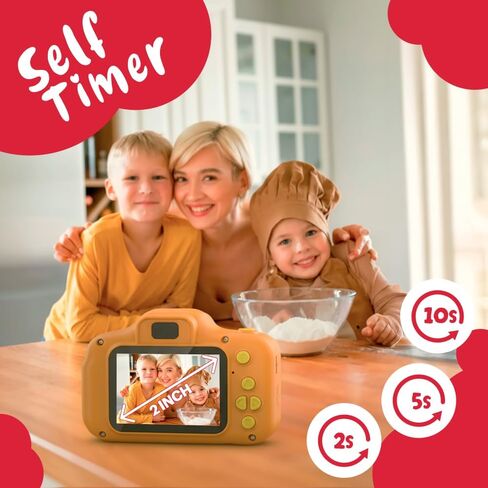 Agfa Photo Realikids Cam Mini - كاميرا للأطفال ، صور وفحص فيديو ، شاشة شاشة LCD 2 بوصة ، مضادة للانتشار ، مرشحات الصور ، بطارية الليثيوم - الأزرق in Kuwait