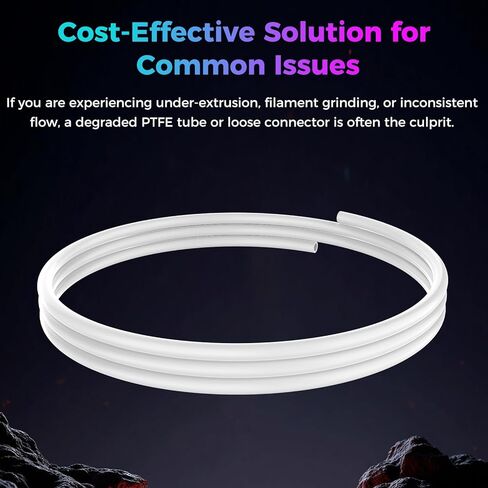 Creality Official K2 Plus Pneumatic Connector Kit, Original CFS PTFE Tube and Tube Connector Replacement Bowden Tube with Push-to-Connect Fittings for Creality K2 Plus & CFS (2 Connectors) in Saudi Arabia