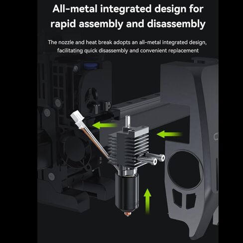 K2 الطارد ترقية K2 بالإضافة إلى مجموعة كتلة التدفئة السيراميك Hotend لـ Creality K2 Plus استبدال أجزاء يونيكورن مجموعة فوهة التبديل السريع، 350 درجة مئوية مقاومة لدرجة الحرارة العالية لـ Creality K2 Plus in Kuwait