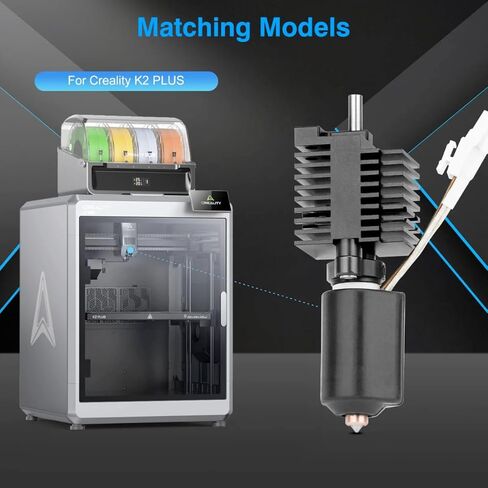K2 الطارد ترقية K2 بالإضافة إلى مجموعة كتلة التدفئة السيراميك Hotend لـ Creality K2 Plus استبدال أجزاء يونيكورن مجموعة فوهة التبديل السريع، 350 درجة مئوية مقاومة لدرجة الحرارة العالية لـ Creality K2 Plus in Kuwait