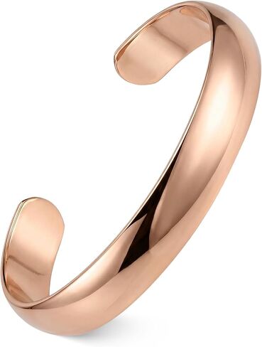 Feraco Pure Copper Bracelets for Women & Men, 99.99% Real Copper Tibetan Cuff Bangle, Adjustable Handmade Jewelry Gift in Saudi Arabia
