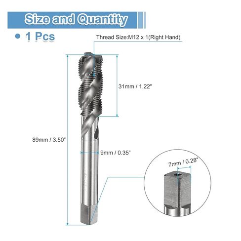 M2 -M22 دوامة الناي الموضوع الحنفية متري آلة الصنابير 1 قطعة (M12 X 1) in Saudi Arabia