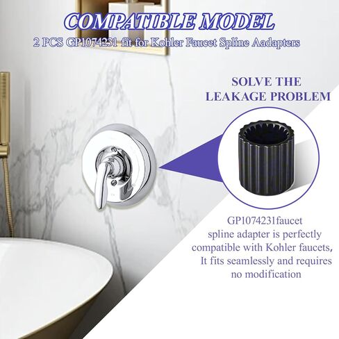 GP1074231 fit for Kohler Faucet Spline Aadapters（2pcs in Kuwait