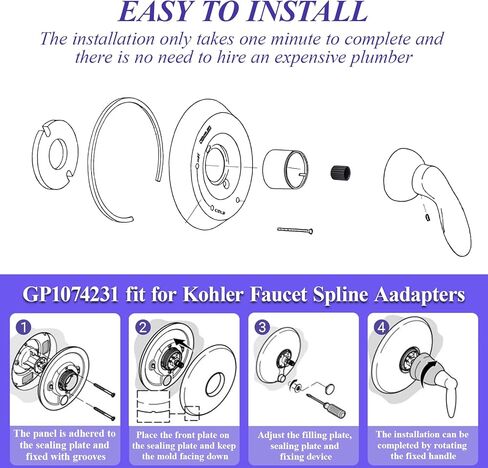 GP1074231 fit for Kohler Faucet Spline Aadapters（2pcs in Kuwait