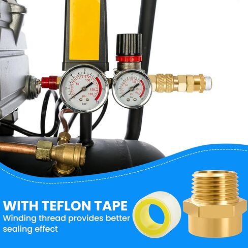 محول SDTC Tech 1/2 G (BSP) أنثى إلى 1/2 NPT ذكر، موصل محول ملولب BSP إلى NPT، خيط G من النحاس المعدني الصناعي إلى محول تركيبات الأنابيب (عبوتان) in Saudi Arabia