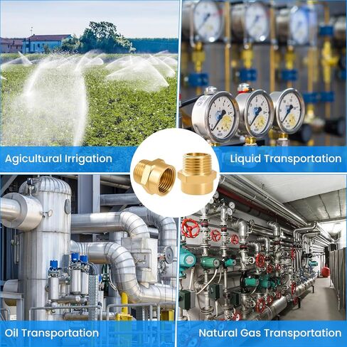 محول SDTC Tech 1/2 G (BSP) أنثى إلى 1/2 NPT ذكر، موصل محول ملولب BSP إلى NPT، خيط G من النحاس المعدني الصناعي إلى محول تركيبات الأنابيب (عبوتان) in Saudi Arabia