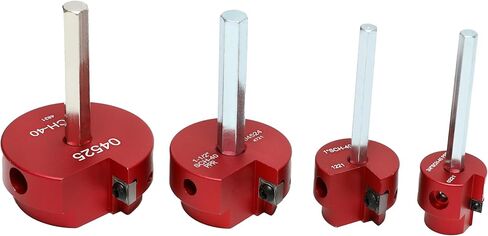 HFS(R) 4 Pcs PVC Pipe Reamer Tool, 1",1-1/4",1-1/2",2" - Fits 1/2" Drill, PVC Fitting Saver & Plastic Pipe Fitsting Reamer Socket Saver Plumbing Tool for Schedule 40 Plastic Pipes in Saudi Arabia