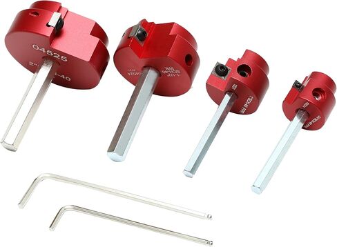 HFS(R) 4 Pcs PVC Pipe Reamer Tool, 1",1-1/4",1-1/2",2" - Fits 1/2" Drill, PVC Fitting Saver & Plastic Pipe Fitsting Reamer Socket Saver Plumbing Tool for Schedule 40 Plastic Pipes in Saudi Arabia