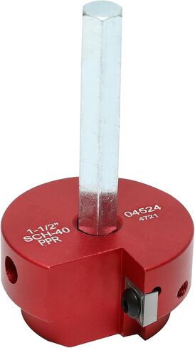 HFS(R) 4 Pcs PVC Pipe Reamer Tool, 1",1-1/4",1-1/2",2" - Fits 1/2" Drill, PVC Fitting Saver & Plastic Pipe Fitsting Reamer Socket Saver Plumbing Tool for Schedule 40 Plastic Pipes in Saudi Arabia