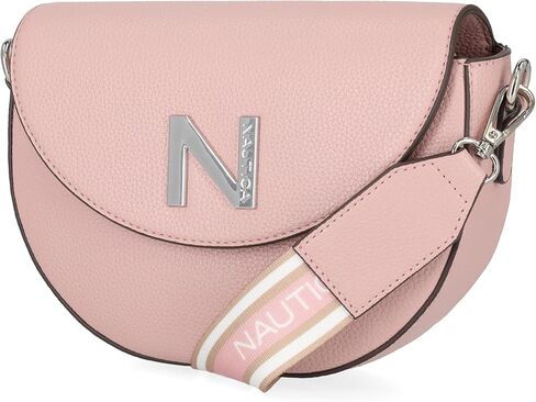 Nautica Delray Flap Crossbody Purse Womens Shoulder Bag, Magnetic Snap Closure Pocket, Small Travel Handbag, Adjustable Strap in Saudi Arabia