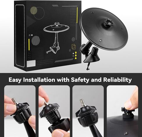 Car Cymbal Air Vent - Car Symbol Drum Air Vent,Mini Car Drum,Black Crash Cymbal Fun for Every Drive,Fits Most Vehicles,Great Gift for Music Lovers and Drummers in Saudi Arabia