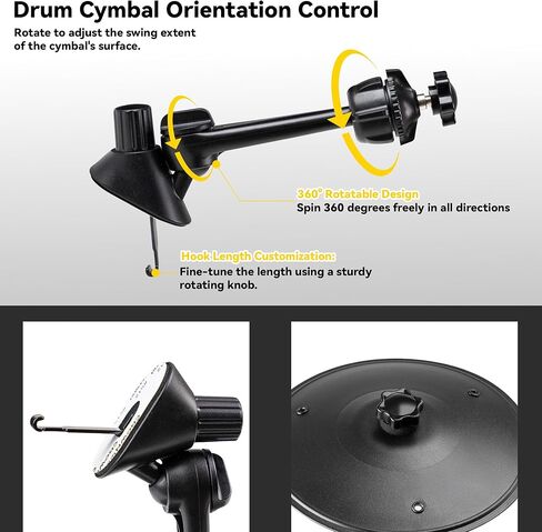 Car Cymbal Air Vent - Car Symbol Drum Air Vent,Mini Car Drum,Black Crash Cymbal Fun for Every Drive,Fits Most Vehicles,Great Gift for Music Lovers and Drummers in Saudi Arabia