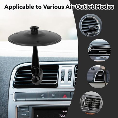 Car Cymbal Air Vent - Car Symbol Drum Air Vent,Mini Car Drum,Black Crash Cymbal Fun for Every Drive,Fits Most Vehicles,Great Gift for Music Lovers and Drummers in Saudi Arabia