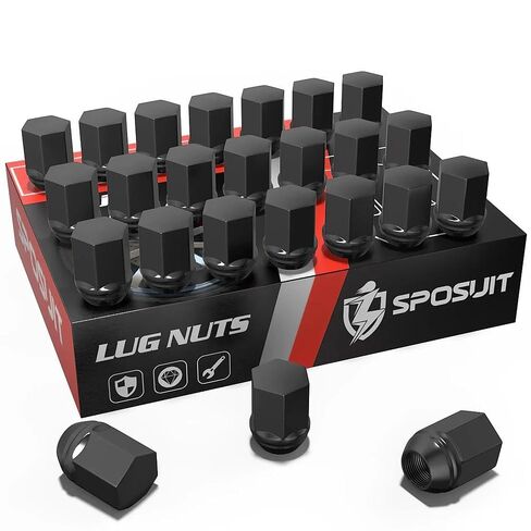 Sposuit M14x1.5 Lug Nuts - Replacement for 1999-2024 Chevy Silverado 1500, 2009-2024 Traverse, 2015-2024 Colorado, 2001-2024 Tahoe - OEM Factory Style Closed End Chrome Lug Nut#611-330 9598179(24 Pcs) in Saudi Arabia