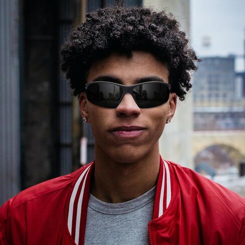 نظارات شمسية مستقطبة من SKYWAY للرجال والنساء، نظارات شمسية رياضية ملتفة خفيفة الوزن بإطار TR90 حماية من الأشعة فوق البنفسجية 400 in Kuwait