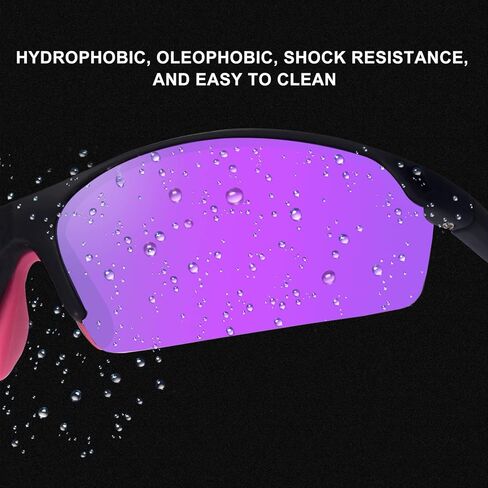 نظارات شمسية مستقطبة من SKYWAY للرجال والنساء، نظارات شمسية رياضية ملتفة خفيفة الوزن بإطار TR90 حماية من الأشعة فوق البنفسجية 400 in Kuwait