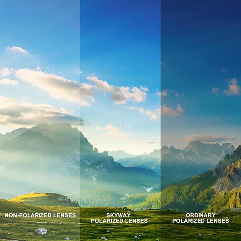 نظارات شمسية مستقطبة من SKYWAY للرجال والنساء، نظارات شمسية رياضية ملتفة خفيفة الوزن بإطار TR90 حماية من الأشعة فوق البنفسجية 400 in Kuwait