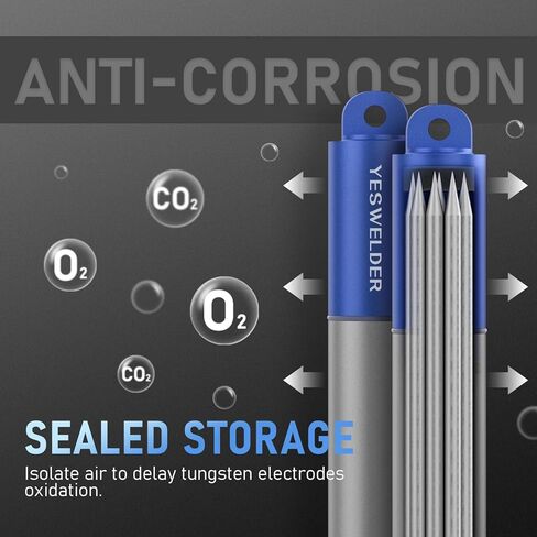 أنبوب تخزين أحمر من YESWELDER TIG بقطب التنغستن لقضيب التنغستن لحام WT20 in Kuwait