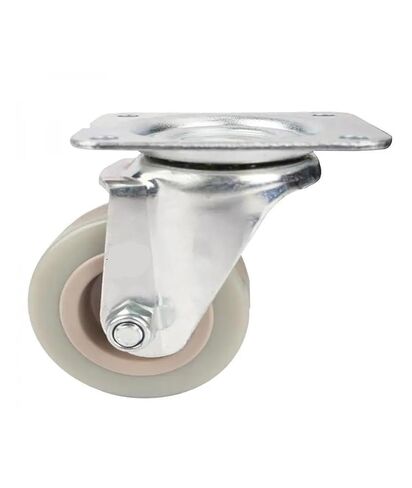 4 Pieces/lot 2 inch Flat Bottom PVC Military Green Gray Swivel Wheels Silent and Durable Mobile Trolley in Saudi Arabia