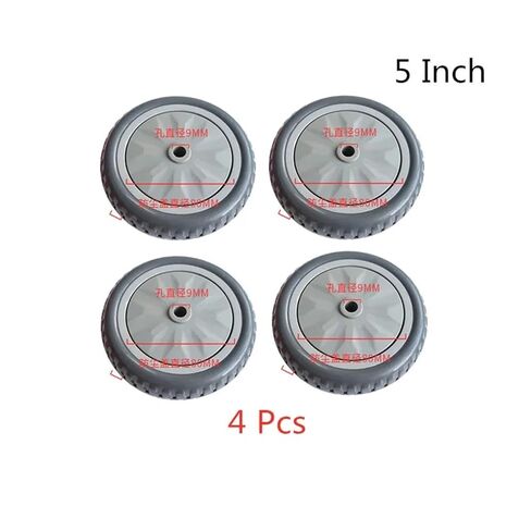 4PCS 5 Inch Polyurethane Gray Thermal Single Wheel Wear Resistant Cart with Double Bearings in Saudi Arabia