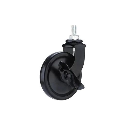 4 Pieces/lot 3-inch Lead Screw electrophoretic Universal/Brake Dining Wheel PP Caster Trolley Silent Wheel Furniture(Brake) in Saudi Arabia