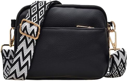 Small Crossbody Bags for Women Vegan Leather Adjustable Strap Shoulder Handbag, Multi-Pocket Small Purse Shoulder Handbag in Saudi Arabia