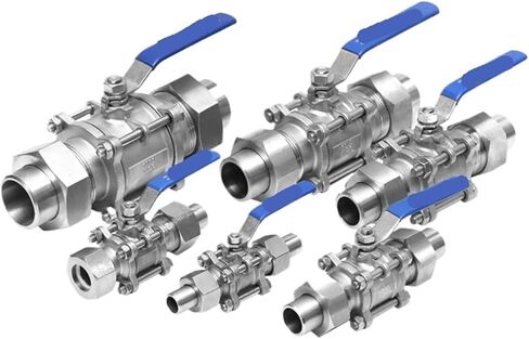 1 Pcs 1/2" 3/4" 1" 2" Stainless Steel Three-Piece External Thread Welded Sleeve Ball Valve Three-Piece Welded Ball Valve(1) in Saudi Arabia