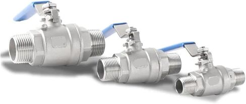 1 Pcs 1/4" 3/8" 1/2" 3/4" 1" 1-1/4" 1-1/2" 2" Two-Piece Ball Valve 304 Stainless Steel Double Outer Wire Ball Valve(12) in Saudi Arabia