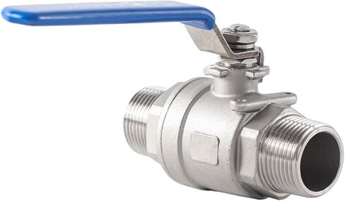 1 Pcs 1/4" 3/8" 1/2" 3/4" 1" 1-1/4" 1-1/2" 2" Two-Piece Ball Valve 304 Stainless Steel Double Outer Wire Ball Valve(12) in Saudi Arabia