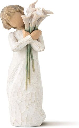 Willow Tree Bloom, Like Our Friendship, Vibrant and Ever-Constant, A Gift to Celebrate Friendships, or for Those Who Love Flowers, Sculpted Hand-Painted Figure in Saudi Arabia
