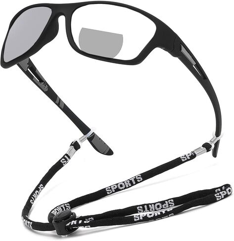 Bifocal Reading Glasses For Men Women Wrap Around Transition Photochromic Safety with reader glasses in Saudi Arabia