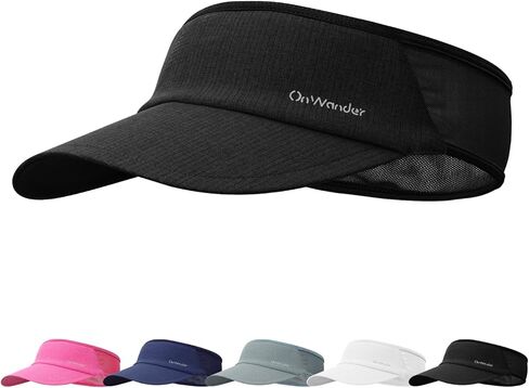Sport Sun Visor Hat for Women Men - Lightweight Stretchy Polyester Spandex Quick Dry Sweatband Wrinkle Resistant in Saudi Arabia