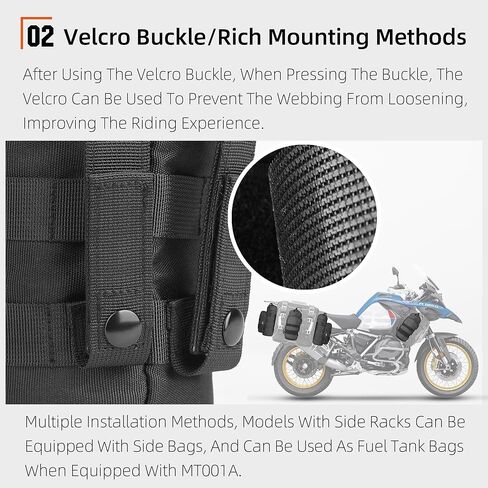 Rhinowalk Motorcycle Water Bottle Holder Bag Tactical Pouch with Drawstring Molle Insulated Bottle Bag to Keep Warm Cool in Saudi Arabia