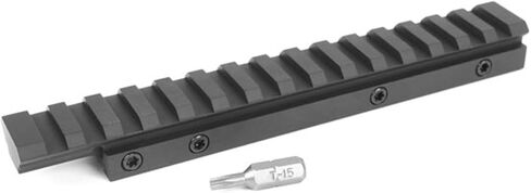 EGW HD CZ457 Picatinny Rail Scope Mount - 0MOA، ماكينة CNC 7075‑T6 ألومنيوم، أسود غير لامع، صنع في الولايات المتحدة الأمريكية، يتضمن أجهزة التركيب. المشبك على قاعدة لتتوافق 11MM in Kuwait